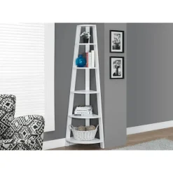 Monarch Bookcase - 72"h / corner accent etagere -