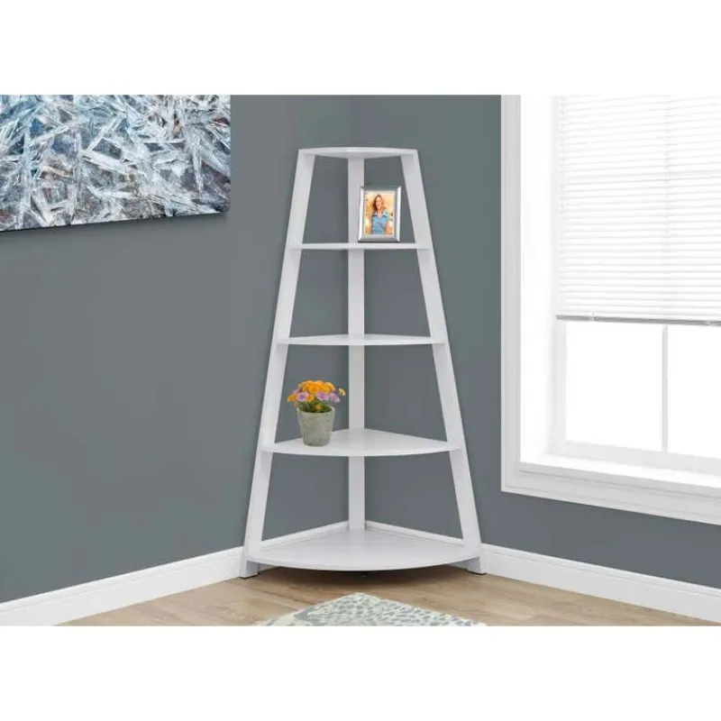 Monarch Bookcase - 60"h / corner accent etagere -