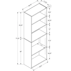 Monarch Bookcase - 72