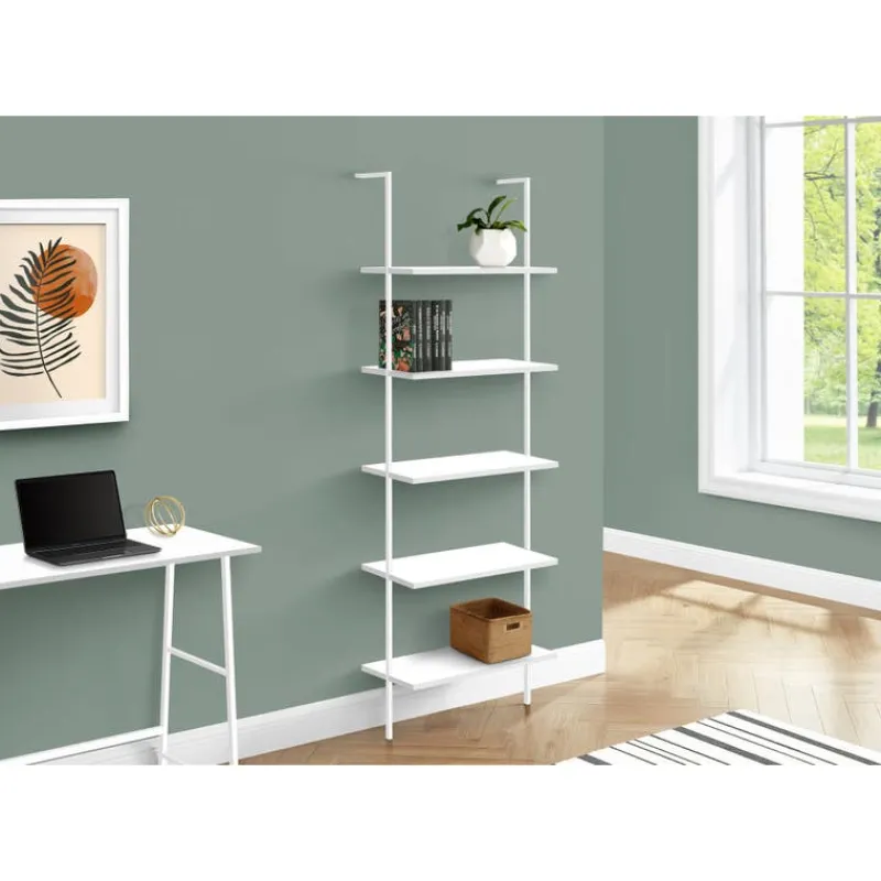 Monarch Bookcase - 72"h ladder / metal -