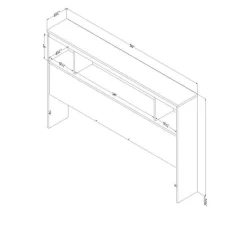 Meubles South Shore Bookcase Headboard 54'' - South Shore