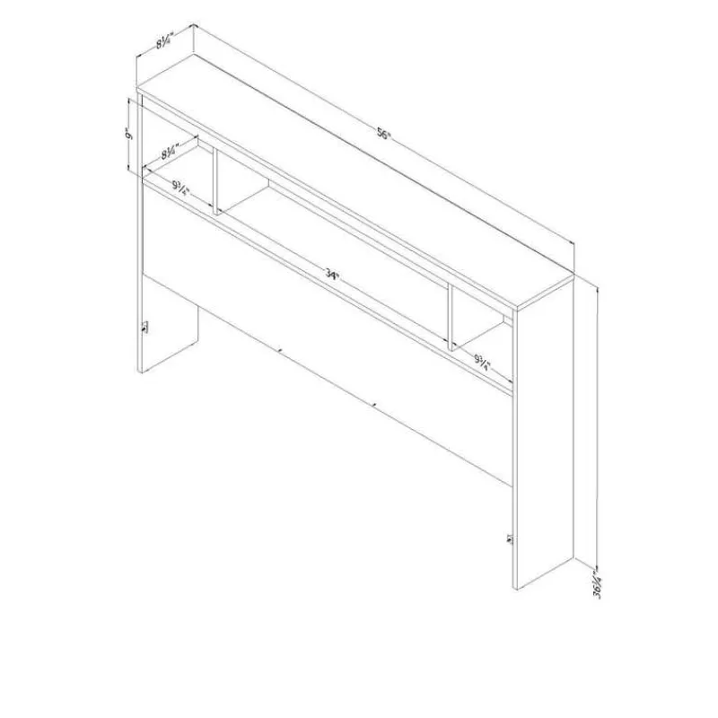 Meubles South Shore Bookcase Headboard 54'' - South Shore