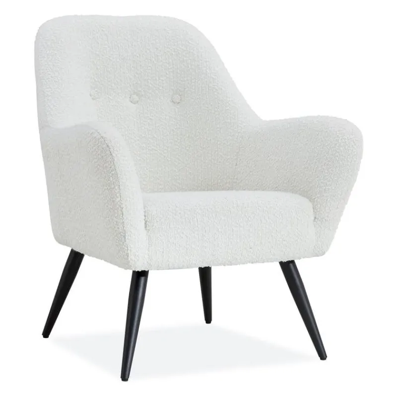 Bouclé Fabric Accent Chair -