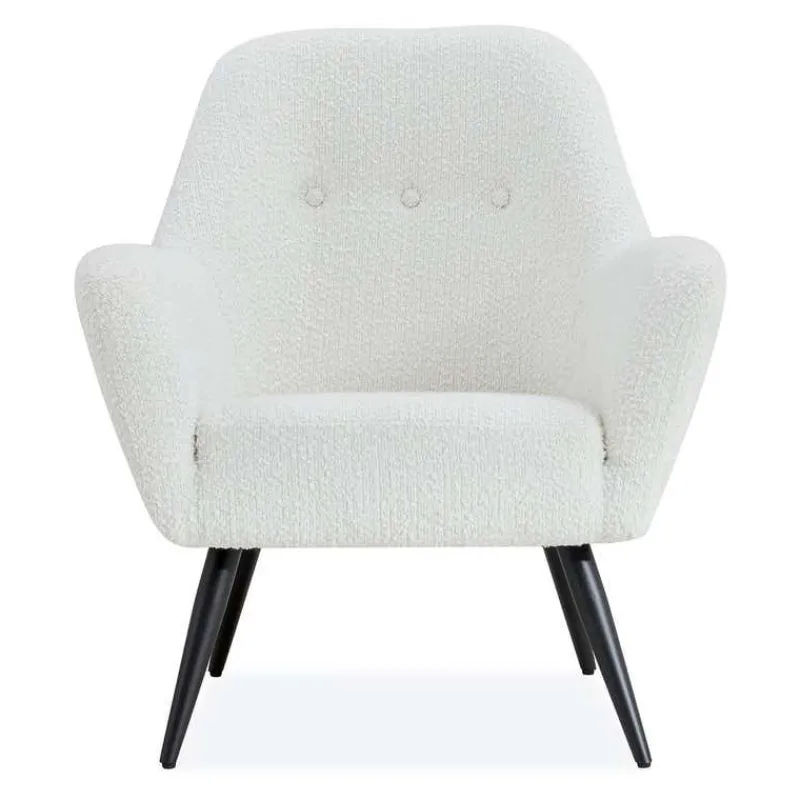Bouclé Fabric Accent Chair -
