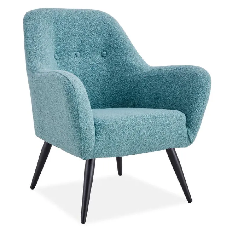 Bouclé Fabric Accent Chair -