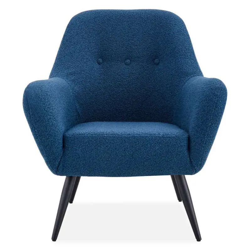Bouclé Fabric Accent Chair -