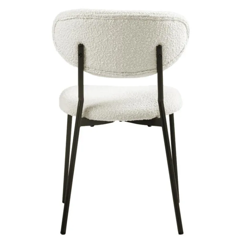 Bouclé Fabric Chairs (Set of 2) -