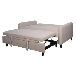 Bouclé Fabric Loveseat Bed