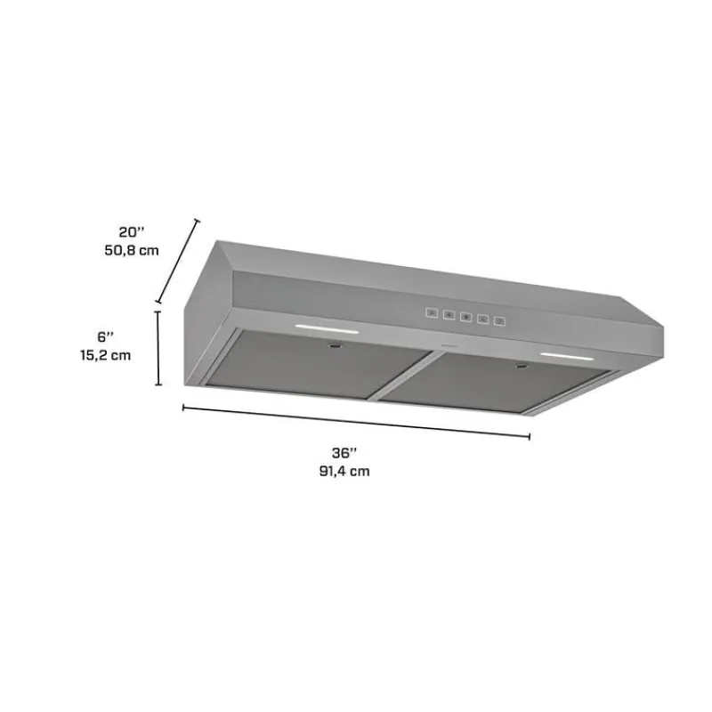 Broan Range Hood Standard 36" , 350 CFM - GLA2363SS