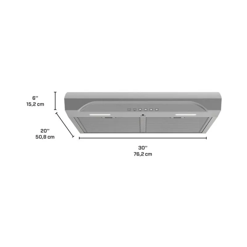 Broan Range Hood Standard 30" , 490 CFM - ALT3304SS