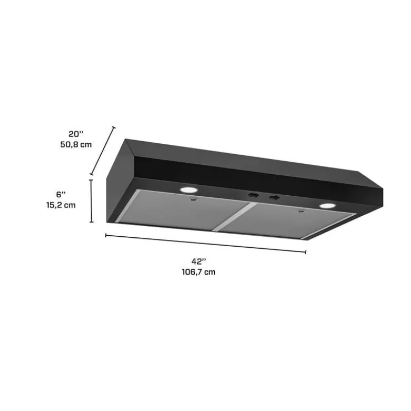 Broan Range Hood Standard 42" , 350 CFM - GLA1423BL