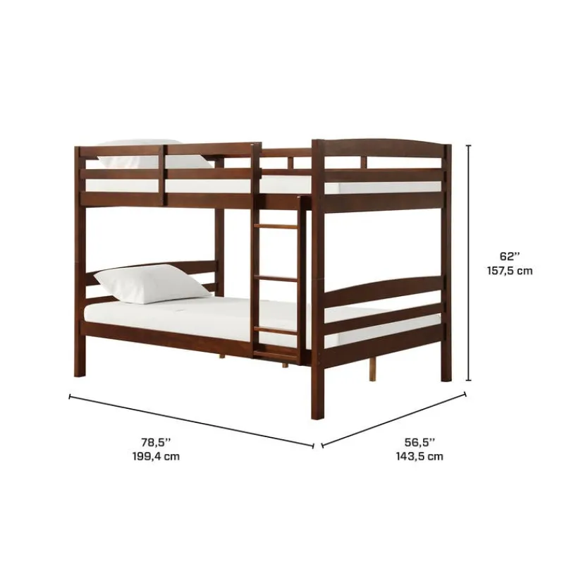 Brown Bunk Bed - 54"/54"