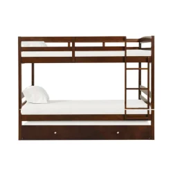 Brown Bunk Bed with Trundle Bed - 54