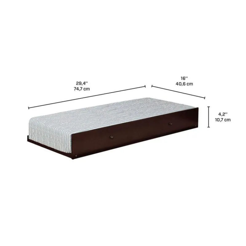Brown Trundle Bed - 39"