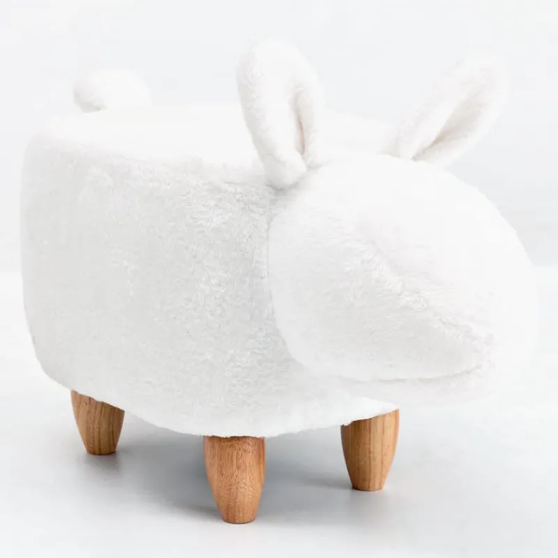 Bunny-Shaped Kids Pouf – 26.4" x 14.2" x 14.6"
