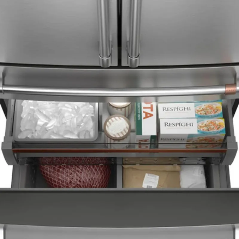 GE Café CAFE 23,2 Cu Ft 36 In Refrigerator Bottom Freezer, French door - CJE23DP2WS1