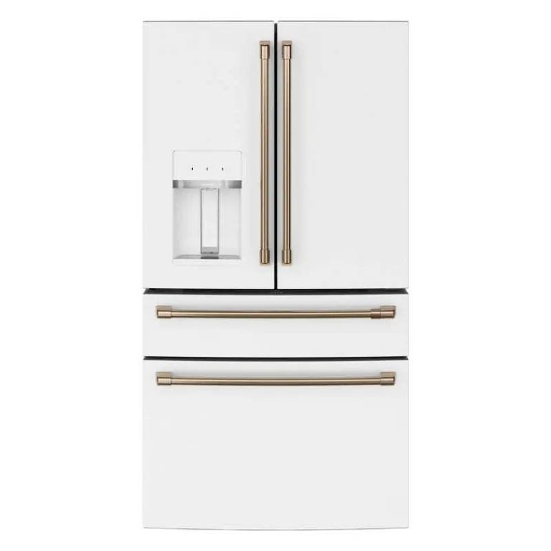 GE Café CAFE 27.8 Cu Ft 36 In Refrigerator Bottom Freezer, French door - CVE28DP4NW2