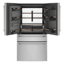 GE Café CAFE 27.8 Cu Ft 36 In Refrigerator Bottom Freezer, French door - CVE28DP2NS1