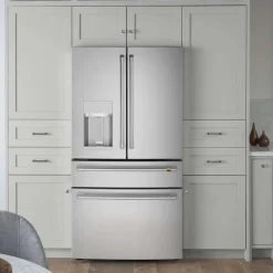 GE Café CAFE 27.8 Cu Ft 36 In Refrigerator Bottom Freezer, French door - CVE28DP2NS1