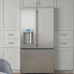 GE Café CAFE 22.2 Cu Ft 36 In Refrigerator Bottom Freezer, French door - CYE22TP2MS1