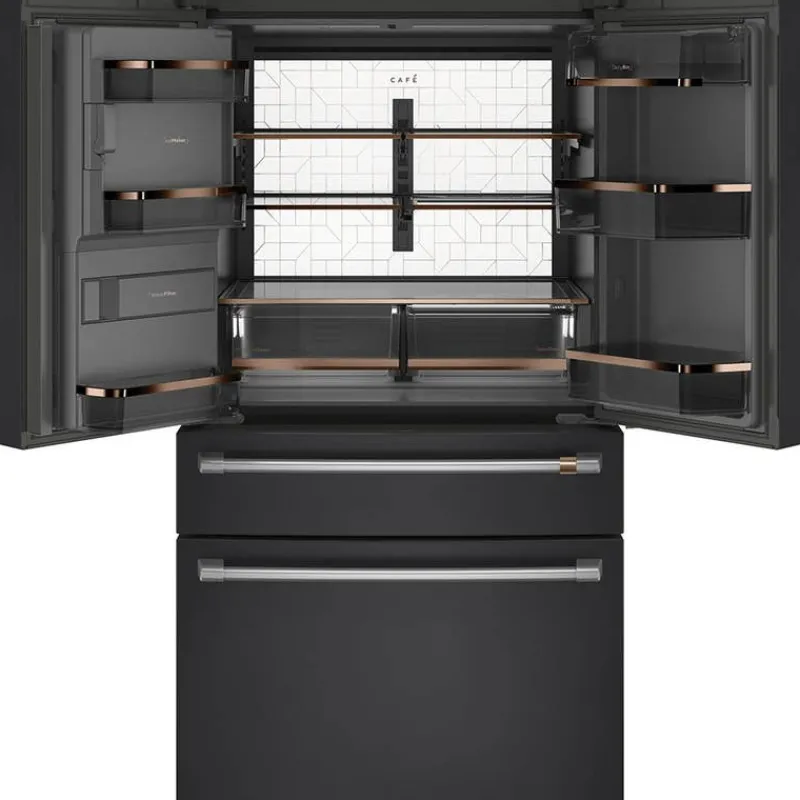 GE Café CAFE 27.8 Cu Ft 36 In Refrigerator Bottom Freezer, French door - CVE28DP3ND1