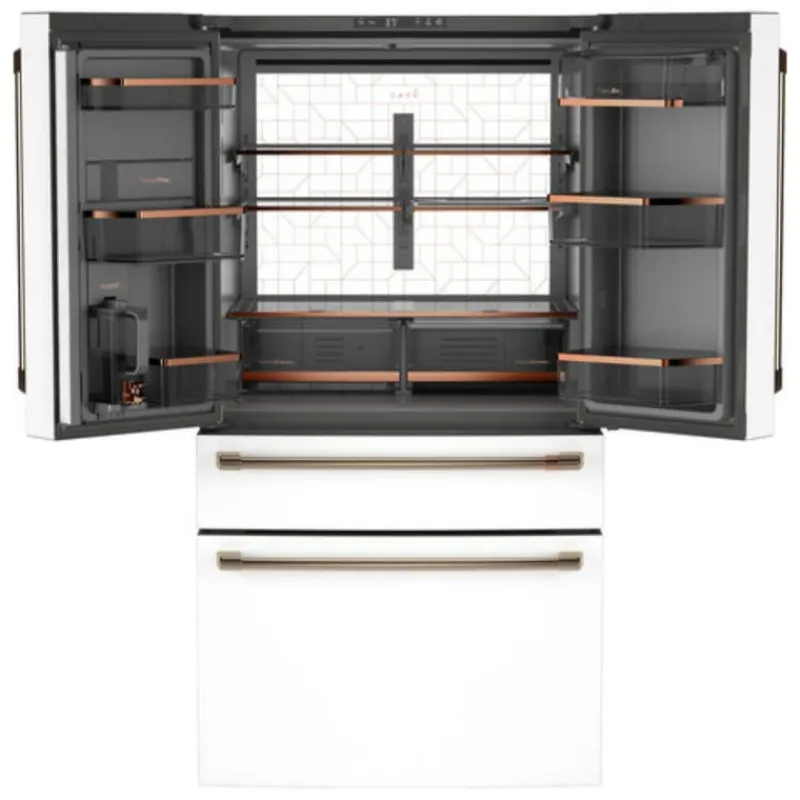 GE Café CAFE 23,2 Cu Ft 36 In Refrigerator Bottom Freezer, French door - CJE23DP4WW2