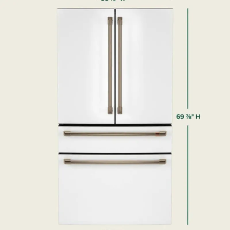GE Café CAFE 23,2 Cu Ft 36 In Refrigerator Bottom Freezer, French door - CJE23DP4WW2