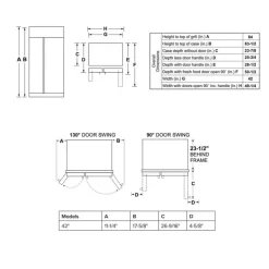 GE Café CAFE 25 Cu Ft 42 In Refrigerator Side by side - CSB42WP2NS1