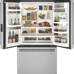 GE Café CAFE 23.1 Cu Ft 36 In Refrigerator Bottom Freezer, French door - CWE23SP2MS1