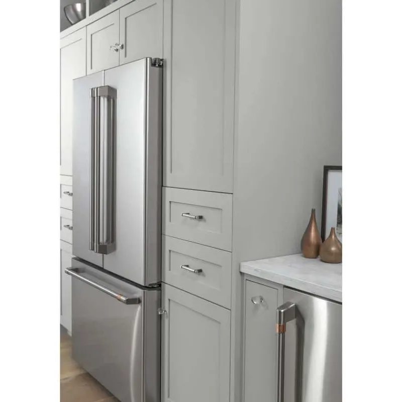 GE Café CAFE 23.1 Cu Ft 36 In Refrigerator Bottom Freezer, French door - CWE23SP2MS1