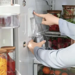 GE Café CAFE 23.1 Cu Ft 36 In Refrigerator Bottom Freezer, French door - CWE23SP2MS1