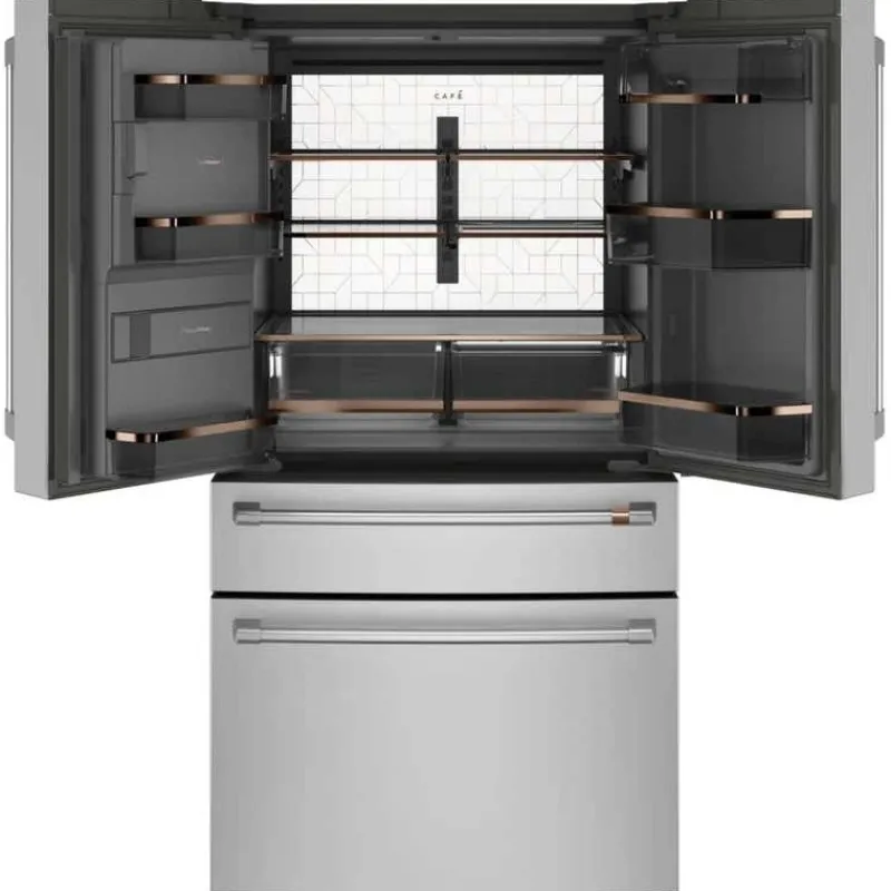 GE Café CAFE 22,3 Cu Ft 36 In Refrigerator Bottom Freezer, French door - CXE22DP2PS1