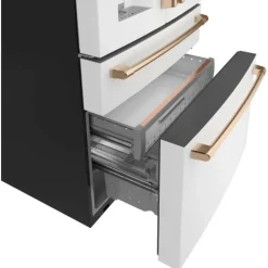 GE Café CAFE 22,3 Cu Ft 36 In Refrigerator Bottom Freezer, French door - CXE22DP4PW2