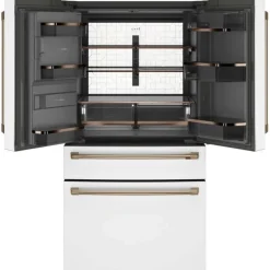 GE Café CAFE 22,3 Cu Ft 36 In Refrigerator Bottom Freezer, French door - CXE22DP4PW2