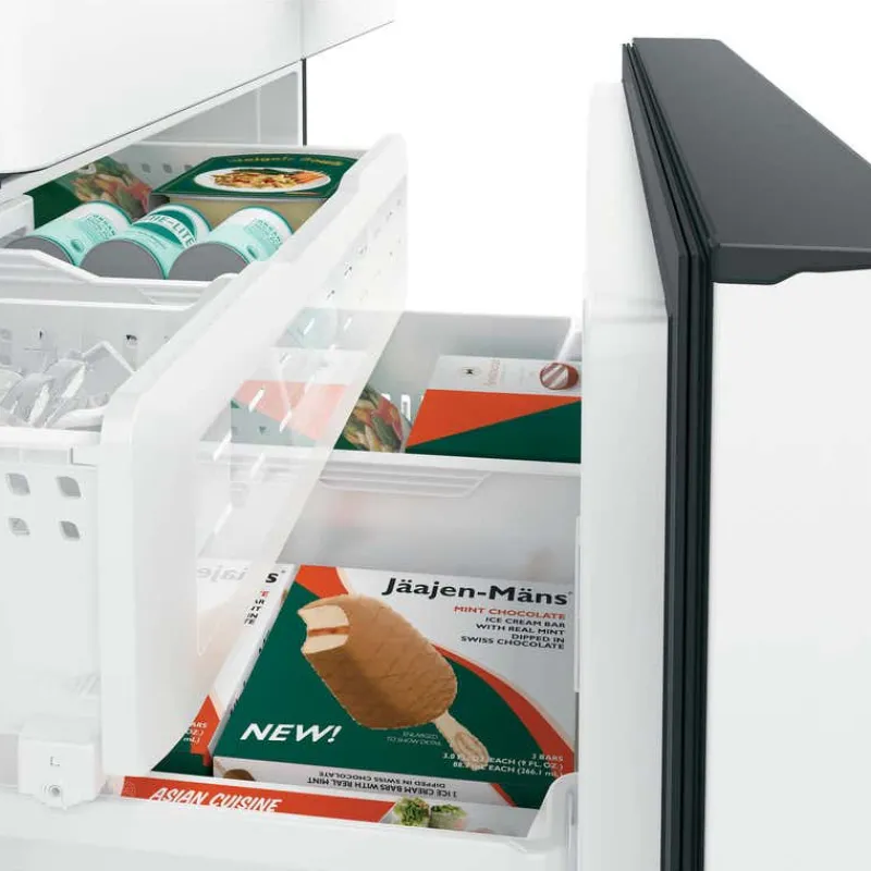 GE Café CAFE 23.1 Cu Ft 36 In Refrigerator Bottom Freezer, French door - CWE23SP4MW2