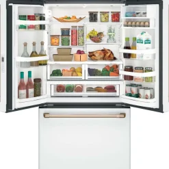 GE Café CAFE 23.1 Cu Ft 36 In Refrigerator Bottom Freezer, French door - CWE23SP4MW2