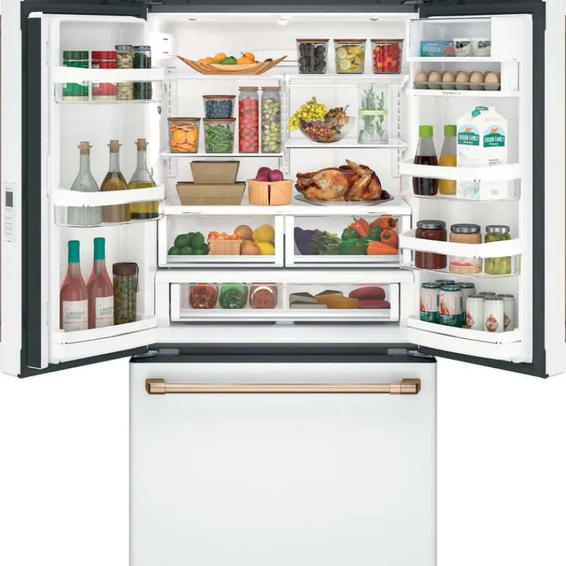 GE Café CAFE 23.1 Cu Ft 36 In Refrigerator Bottom Freezer, French door - CWE23SP4MW2