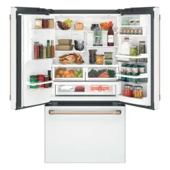 GE Café CAFE 22.2 Cu Ft 36 In Refrigerator Bottom Freezer, French door - CYE22TP4MW2