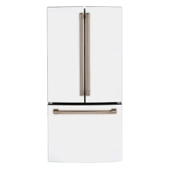 GE Café CAFE 18.6 Cu Ft 33 In Refrigerator Bottom Freezer, French door - CWE19SP4NW2