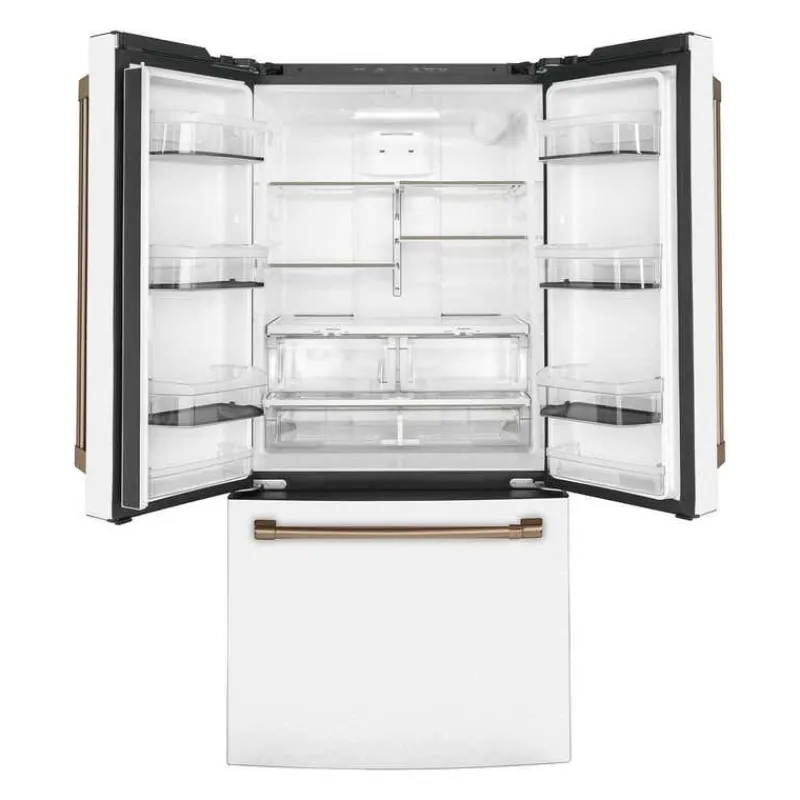 GE Café CAFE 18.6 Cu Ft 33 In Refrigerator Bottom Freezer, French door - CWE19SP4NW2