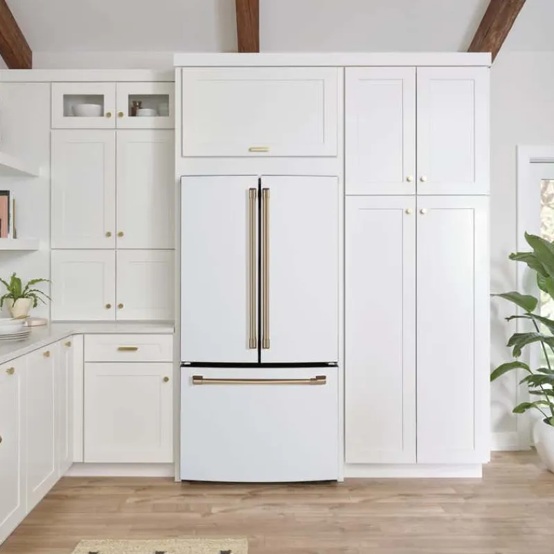 GE Café CAFE 18.6 Cu Ft 33 In Refrigerator Bottom Freezer, French door - CWE19SP4NW2