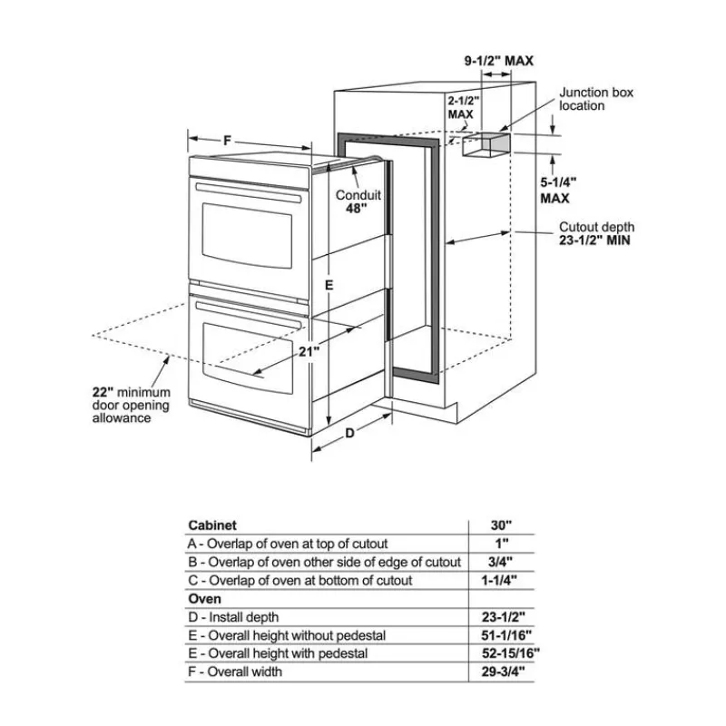 GE Café CAFE Built-In Wall Oven 30" Electric - CTD90DP2NS1