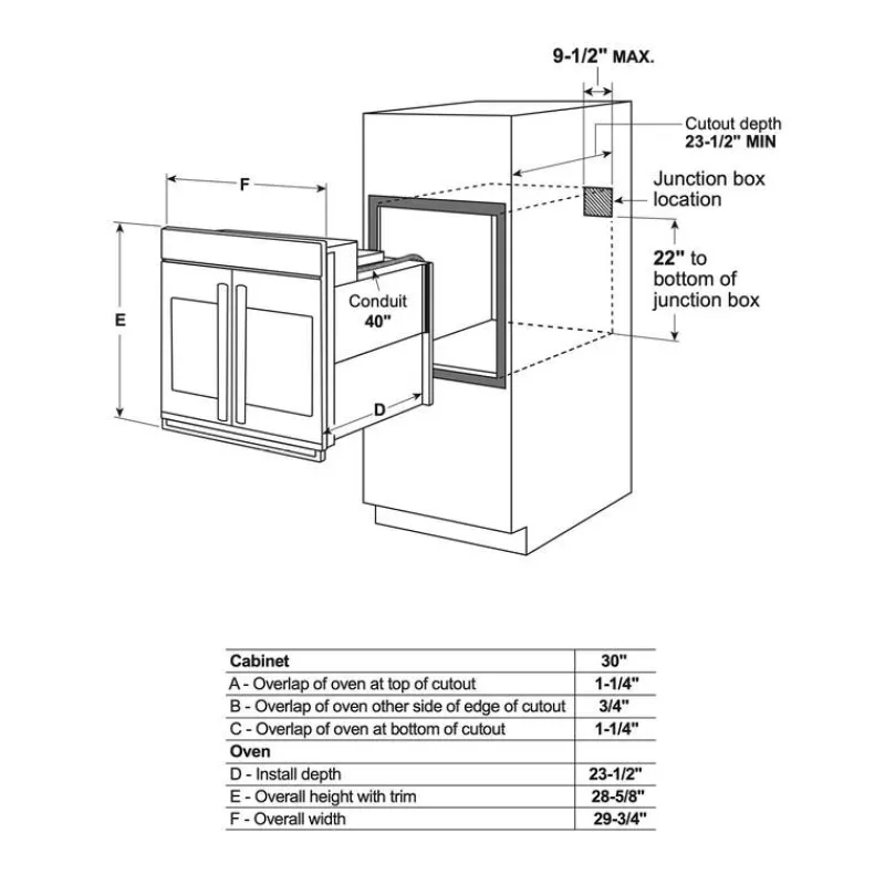 GE Café CAFE Built-In Wall Oven 30" Electric - CTS90FP4NW2