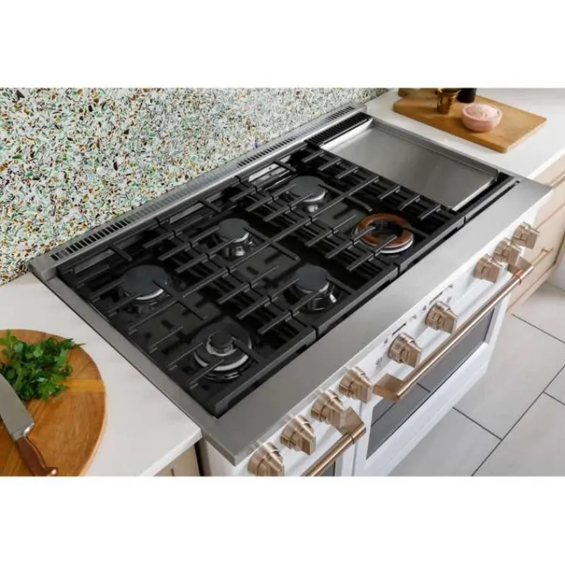 GE Café CAFE Commercial-Style Range 48" Electric Gas - C2Y486P4TW2