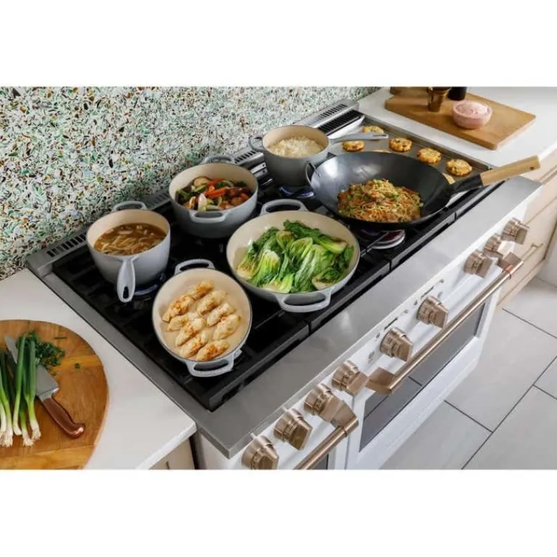 GE Café CAFE Commercial-Style Range 48" Electric Gas - C2Y486P4TW2