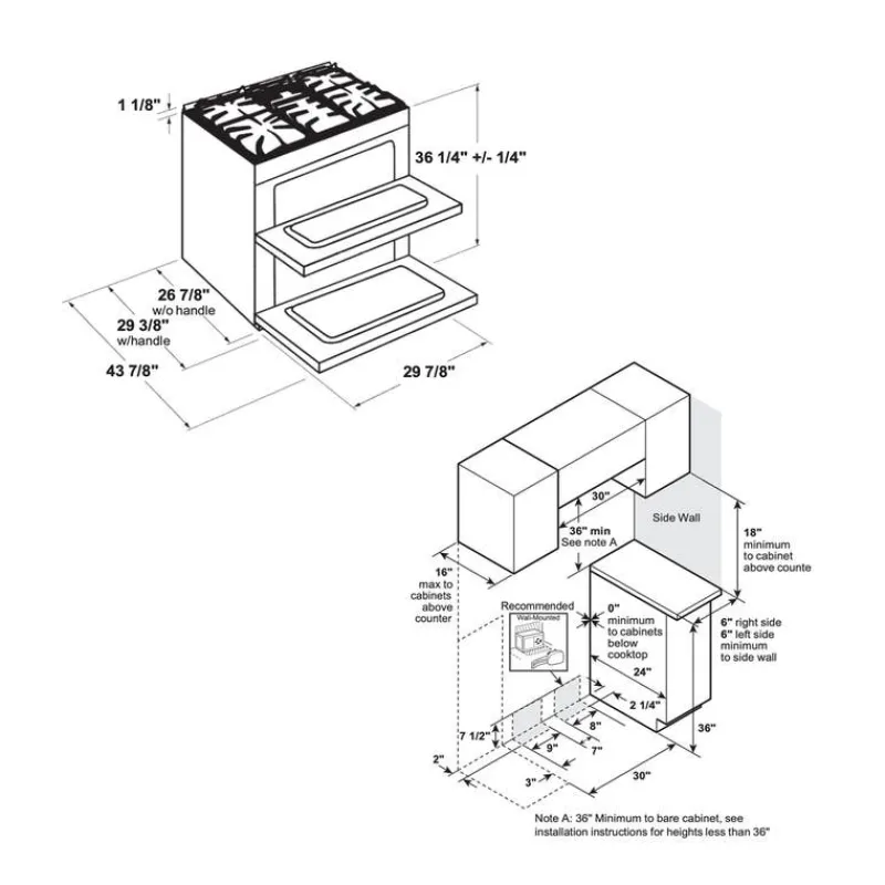 GE Café CAFE Dual-Fuel Range 30" Dual Energy Gas - CC2S950P2MS1