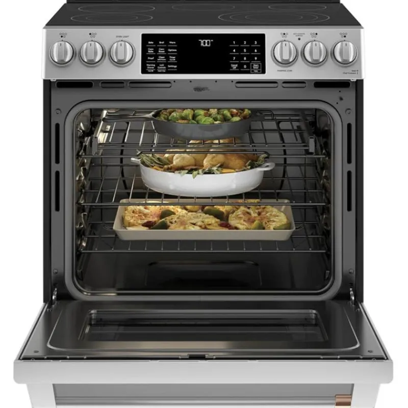 GE Café CAFE Range 30" Electric Glass-Ceramic - CCES700P2MS1