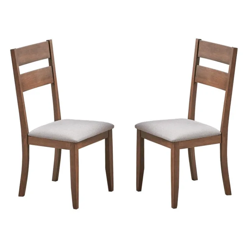 Chairs (Set of 2) - Brown & Beige