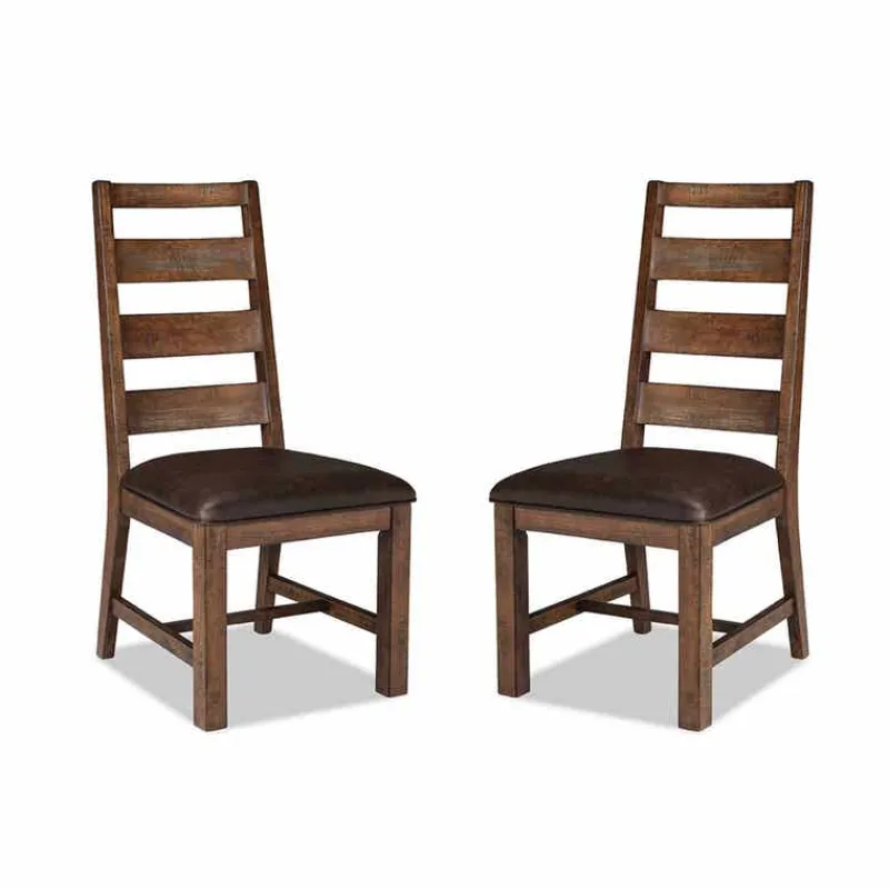Chairs (Set of 2) - Brown & Black