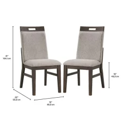 Chairs (Set of 2) - & Brown
